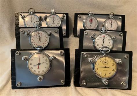 Vintage Rallye Stopwatch Timer Collection